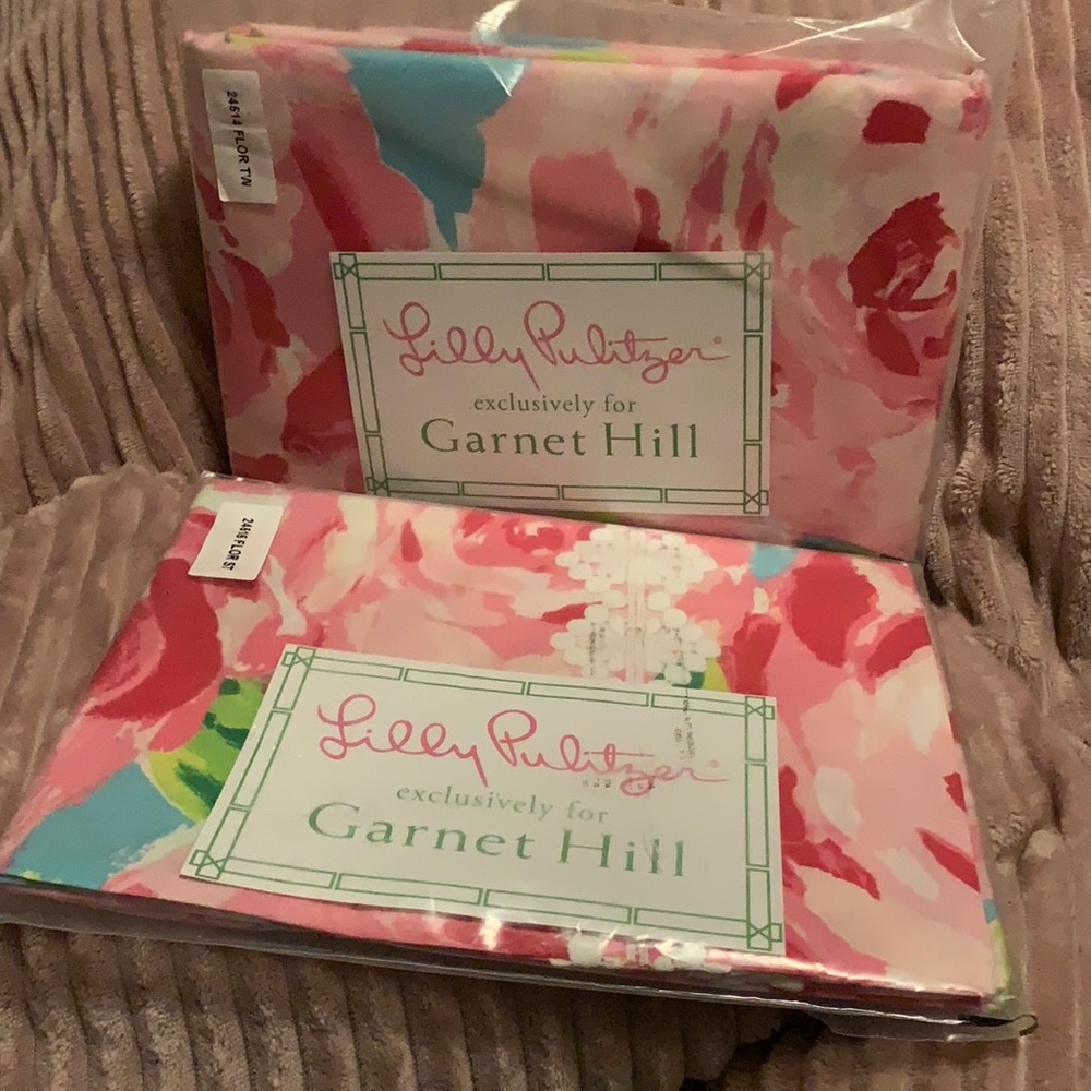 Lilly Pulitzer First Impressions Duvet/sham NEW